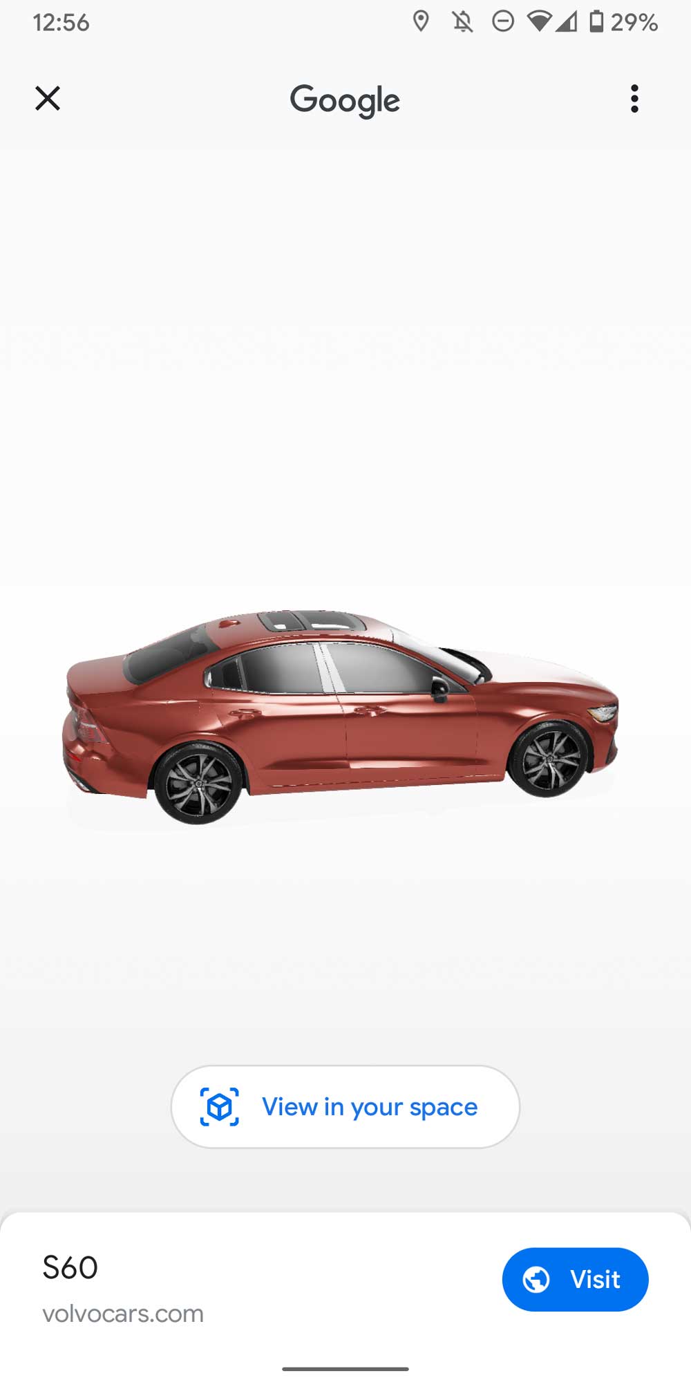 In den USA kann man schon 3D-Volvos in den Suchergebnissen entdecken.